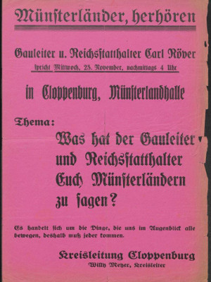 Plakat NSDAP